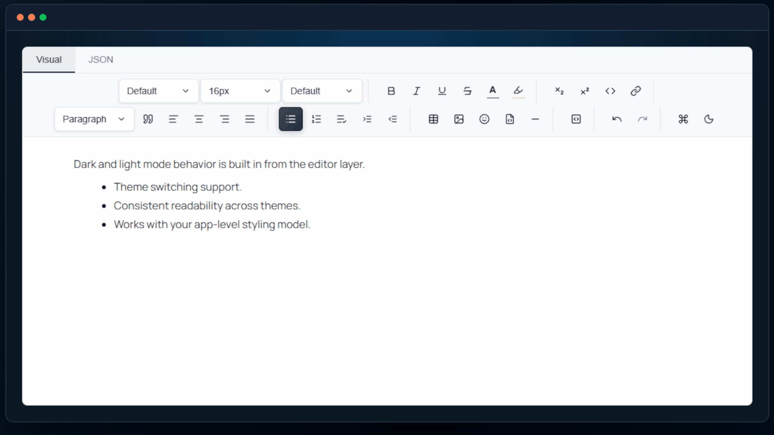 Theme switching preview